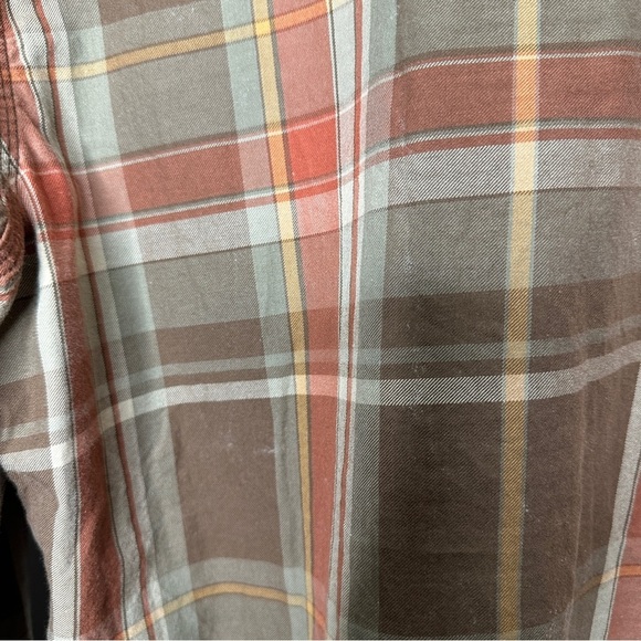 Lauren Ralph Lauren plaid button down long sleeve blouse - Picture 5 of 8